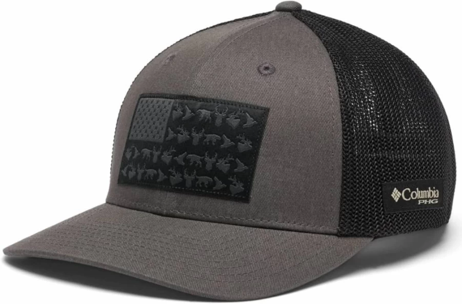 Columbia Unisex Adult PHG Game Flag Mesh Baseball Cap - Adjustable Outdoor Sun Hat for Men & Women