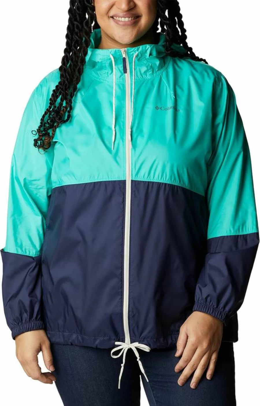 Columbia Women's Flash Forward Windbreaker - Lightweight Water-Resistant Jacket for Outdoor Activities