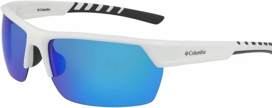 Columbia Men's Peak Racer Rectangular Polarized Sunglasses for Outdoor Sports & UV Protection