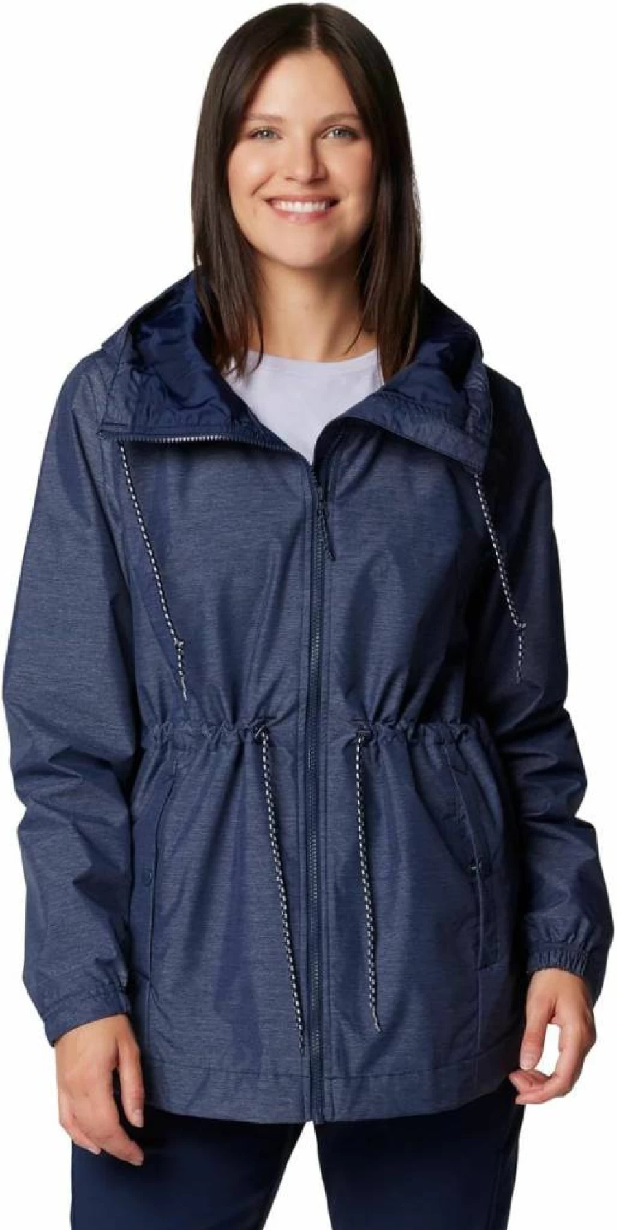 Columbia Women's Lillian Ridge II Waterproof Rain Jacket – Lightweight Hooded Outdoor Shell