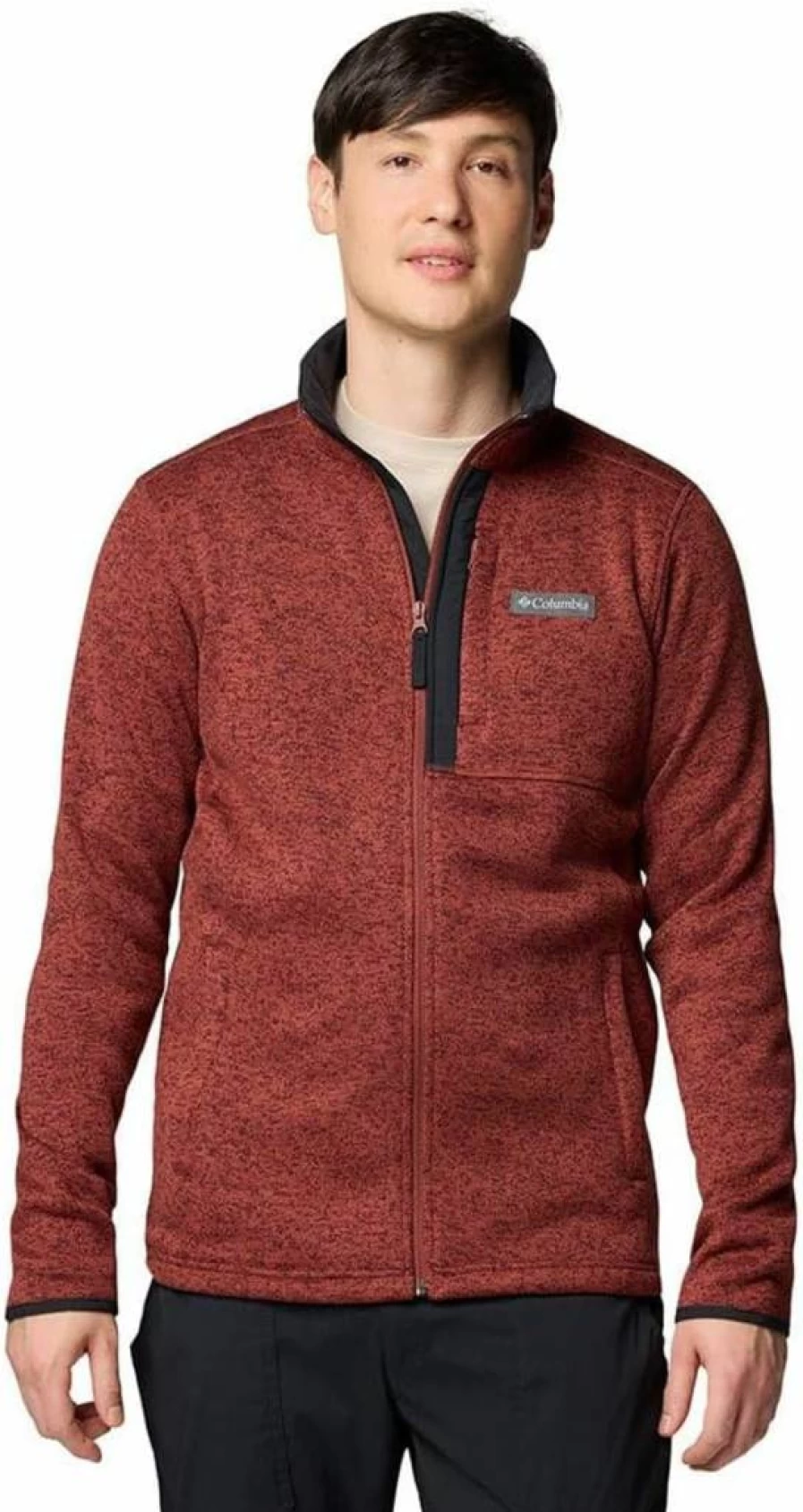 Columbia Men's Weather-Resistant Full Zip Sweater Jacket for Outdoor Activities