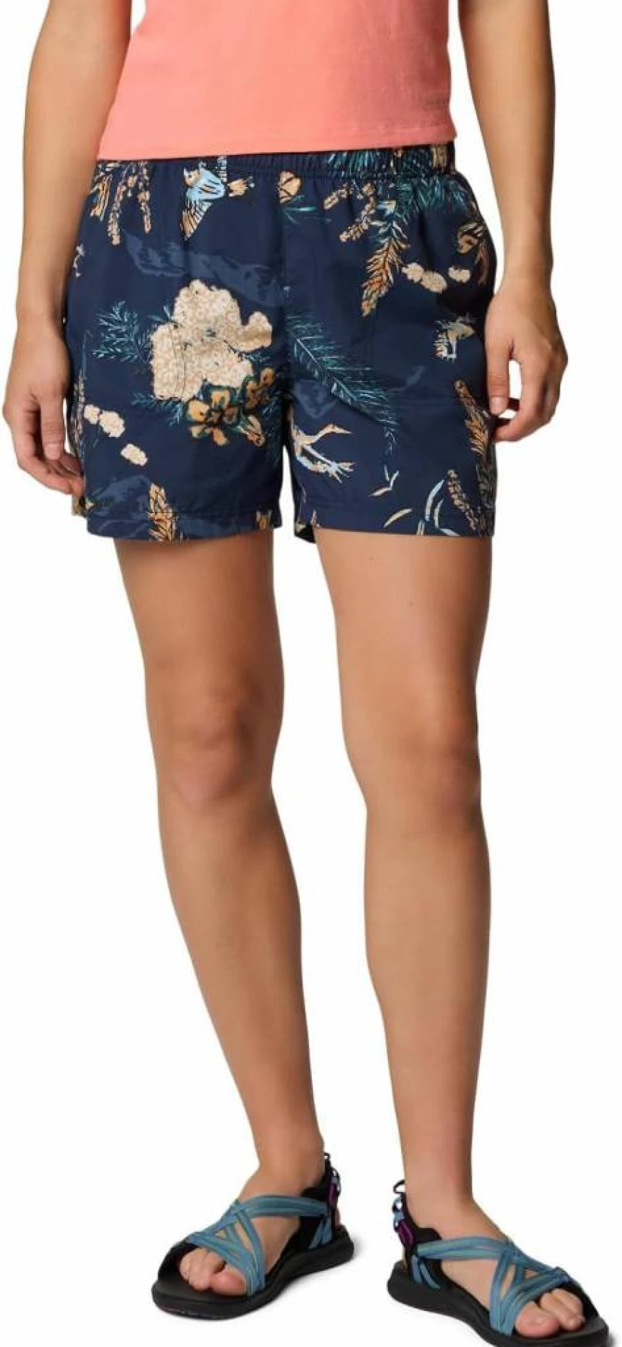 Columbia Women's Sandy River Printed Short Sleeve T-Shirt III - Quick-Dry Active Tee
