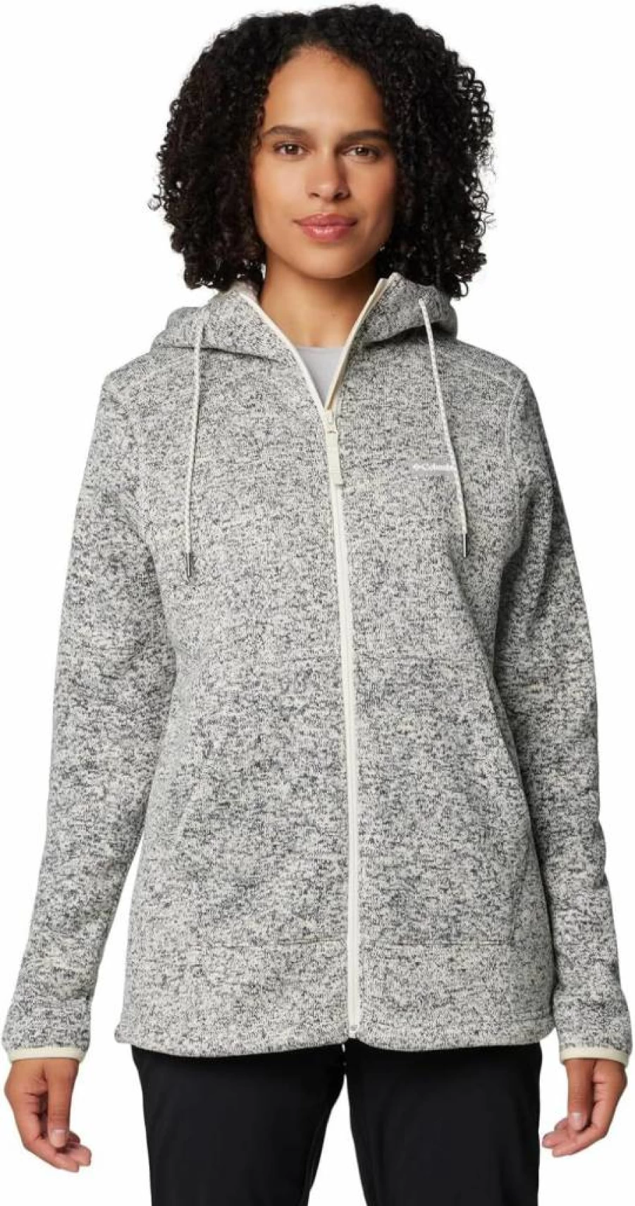 Columbia Women's Sherpa Lined Full Zip Sweater Jacket - Warm Winter Fleece Outerwear