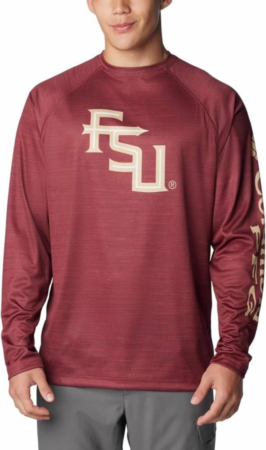 Columbia Men's Heather Long Sleeve Shirt - Collegiate Terminal Tackle Casual Wear