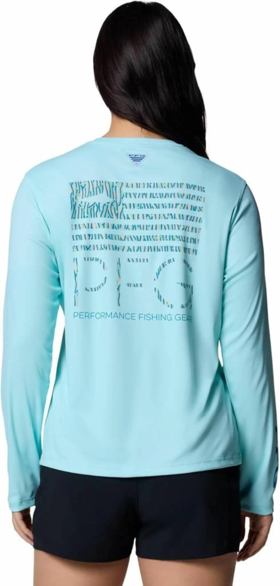 Columbia Women's PFG Tidal Tee Long Sleeve Shirt with Fish Star Design - UPF Sun Protection Fishing Top