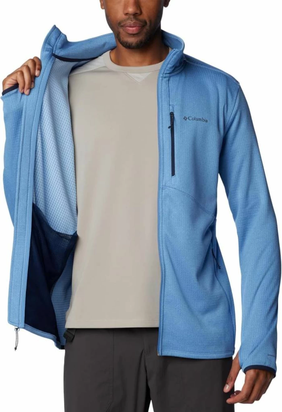 Columbia Men's Park View Full Zip Fleece Jacket - Lightweight & Comfortable Outdoor Pullover
