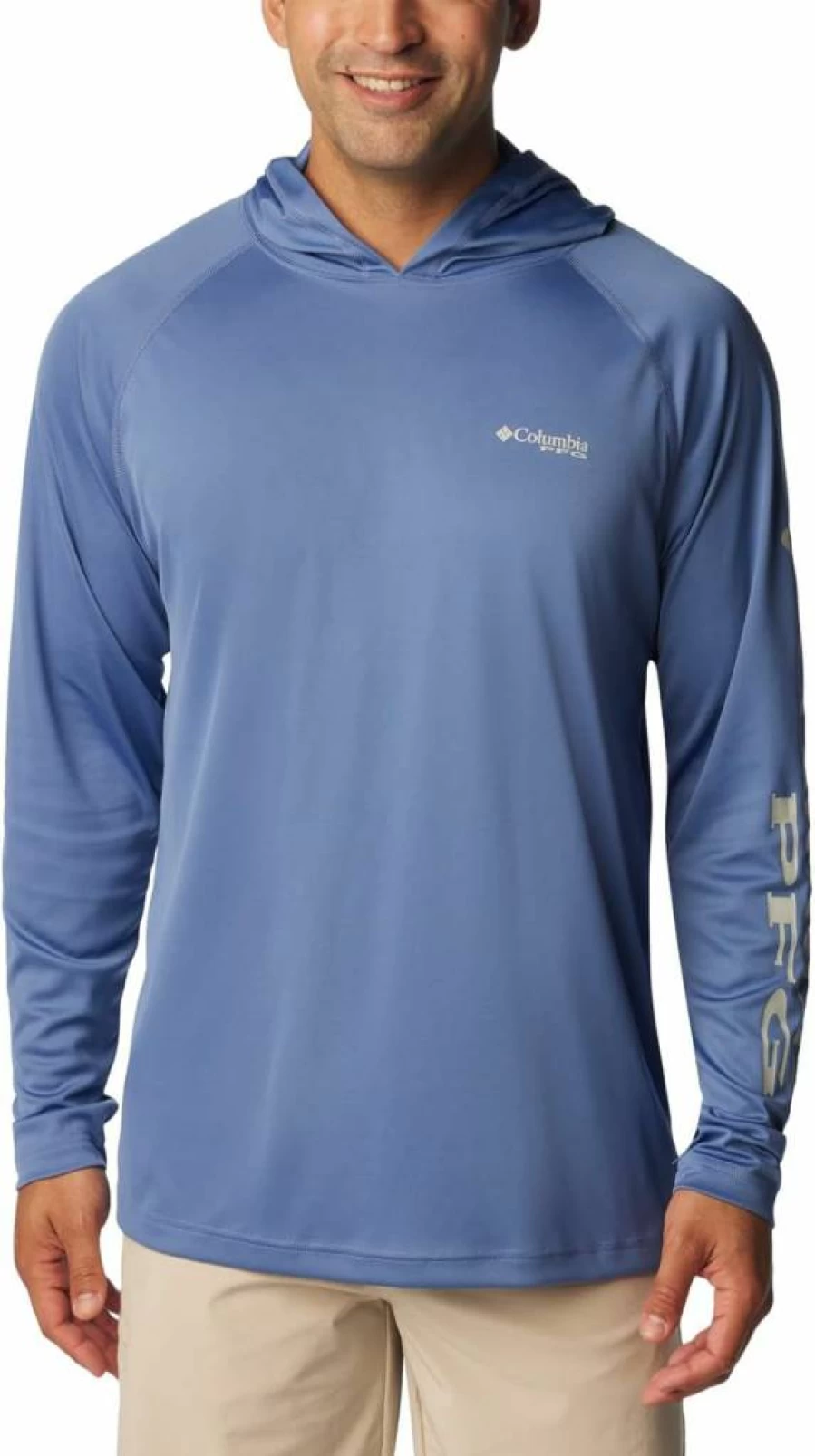 Columbia Men's PFG Terminal Tackle Hooded Fishing Jacket - Water-Resistant Sun Protection Outdoor Sportswear