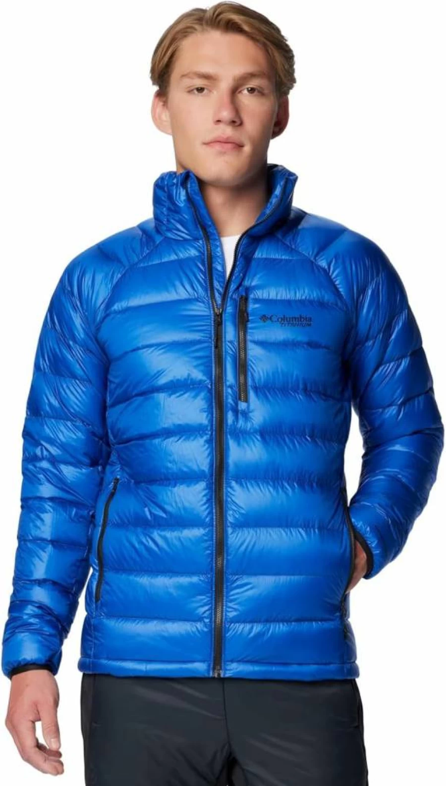 Columbia Men's Arctic Crest Down Jacket - Lightweight Water-Resistant Winter Coat with Omni-Heat Thermal Reflective