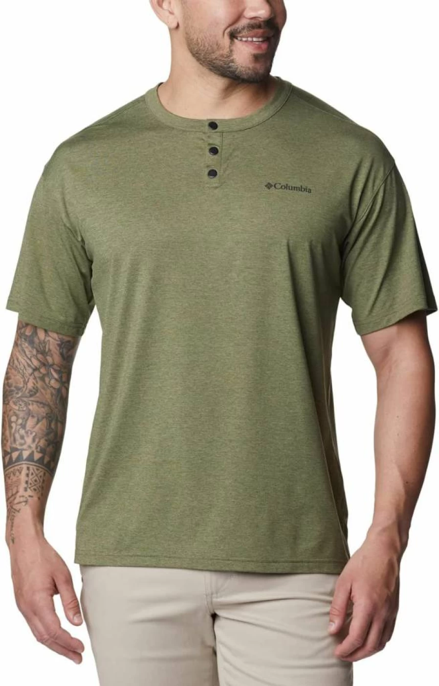 Columbia Men's Coral Ridge Performance Short Sleeve Shirt - Quick-Dry, Lightweight Hiking & Outdoor Tee