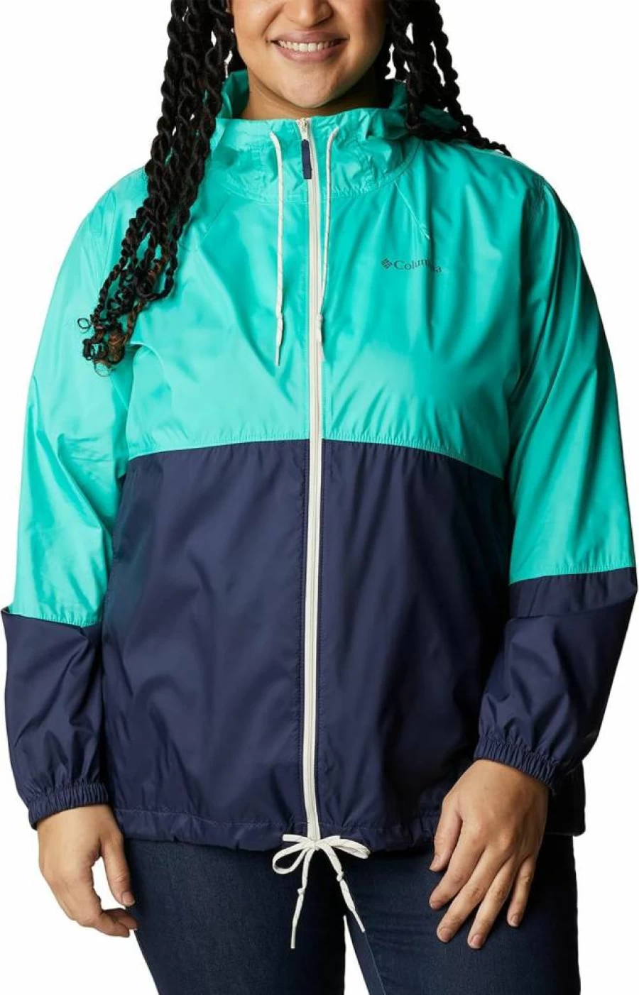 Columbia Women's Flash Forward Windbreaker - Lightweight Water-Resistant Jacket for Outdoor Activities
