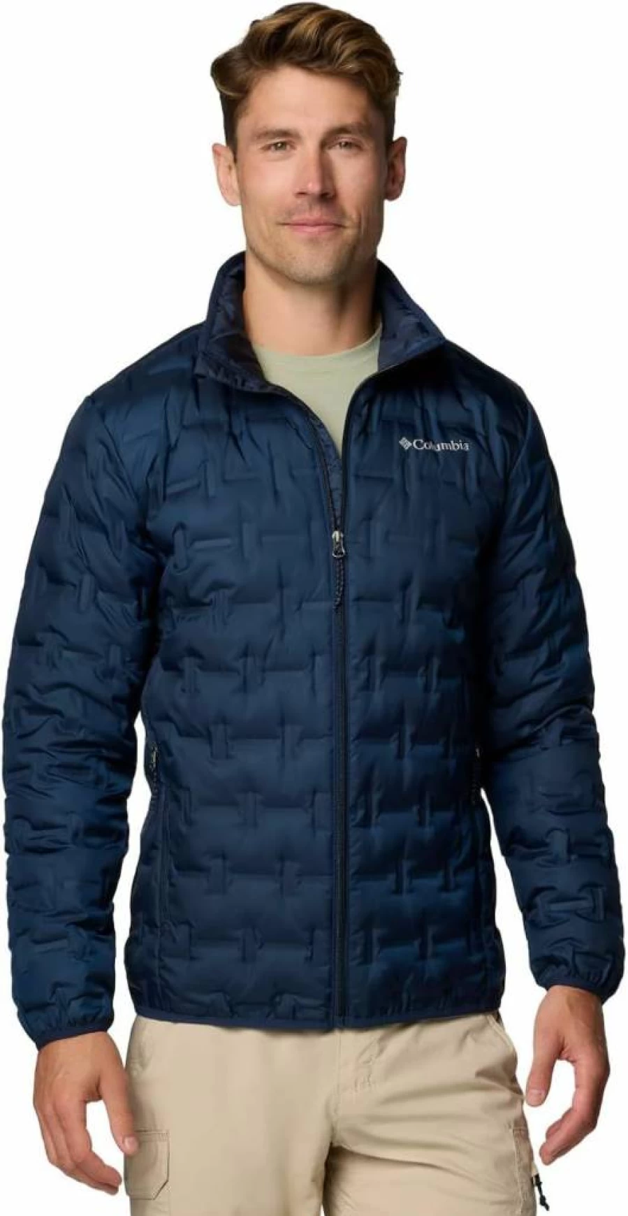 Columbia Men's Delta Ridge II Water-Resistant Down Jacket – Lightweight Winter Coat for Outdoor Activities