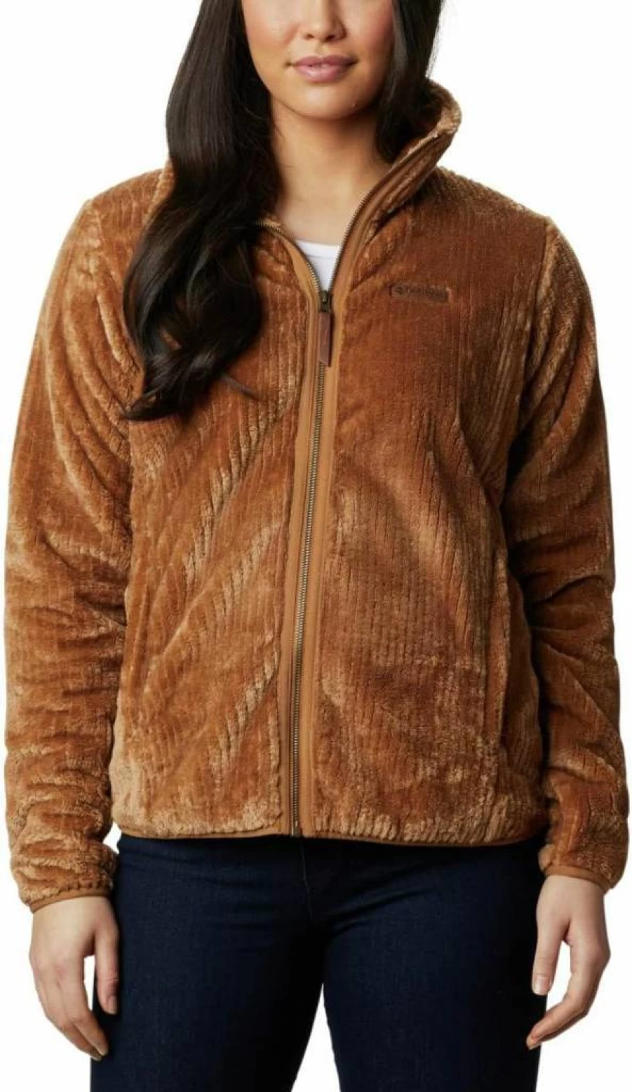 Columbia Women's Fire Side II Sherpa Lined Full Zip Jacket - Warm Winter Fleece Outerwear