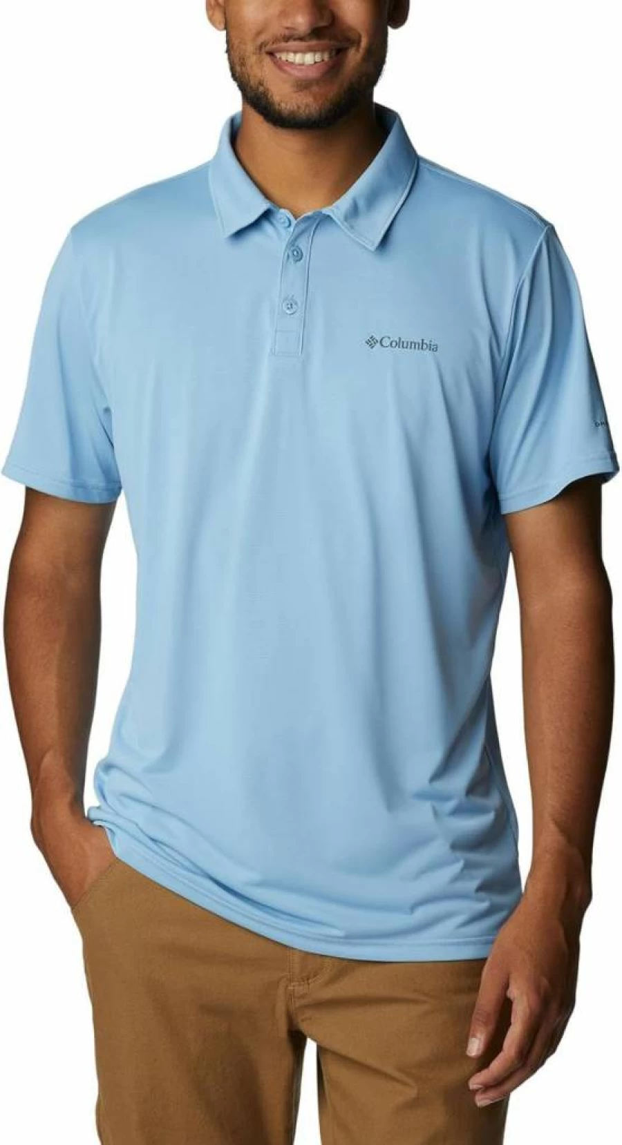 Columbia Men's Standard Hike Polo Shirt - Quick-Dry, UV Protection & Breathable Hiking Shirt for Outdoor Adventures