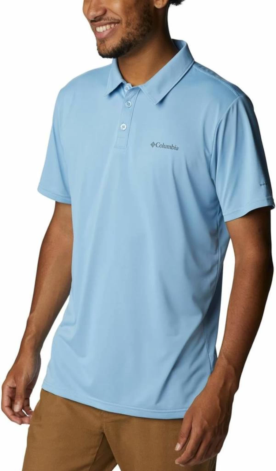 Columbia Men's Standard Hike Polo Shirt - Quick-Dry, UV Protection & Breathable Hiking Shirt for Outdoor Adventures