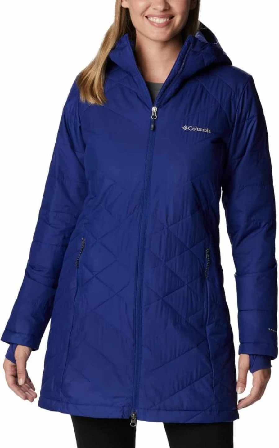 Columbia Women's Heavenly Long Hooded Jacket - Waterproof Winter Coat with Adjustable Hood