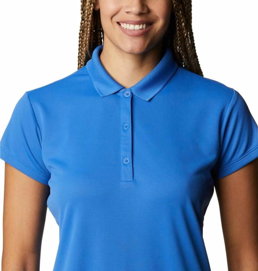 Columbia Women's Innisfree Short Sleeve Moisture-Wicking Polo Shirt - Quick-Dry, UV Protection, Lightweight Golf Tennis Top
