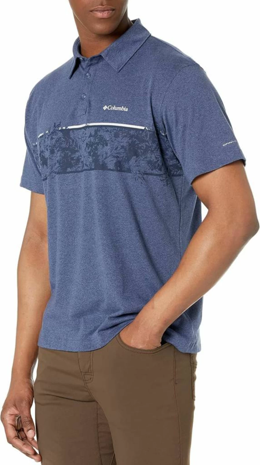 Columbia Men's Thistletown Hills Stripe Polo Shirt - Moisture-Wicking Performance Golf & Casual Wear
