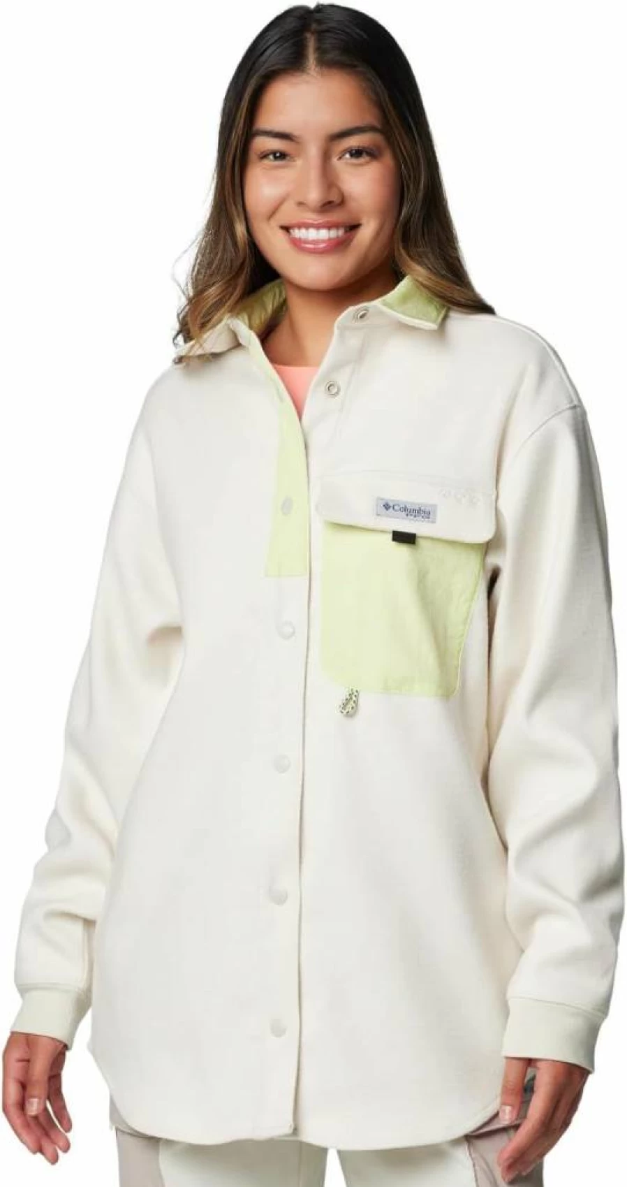 Columbia Women's PFG Open Water Shirt Jacket - Lightweight Sun Protection Fishing Shirt