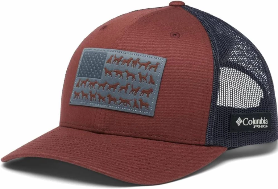 Columbia Women's PHG Game Flag Mesh Snapback Hat - High Crown Adjustable Baseball Cap