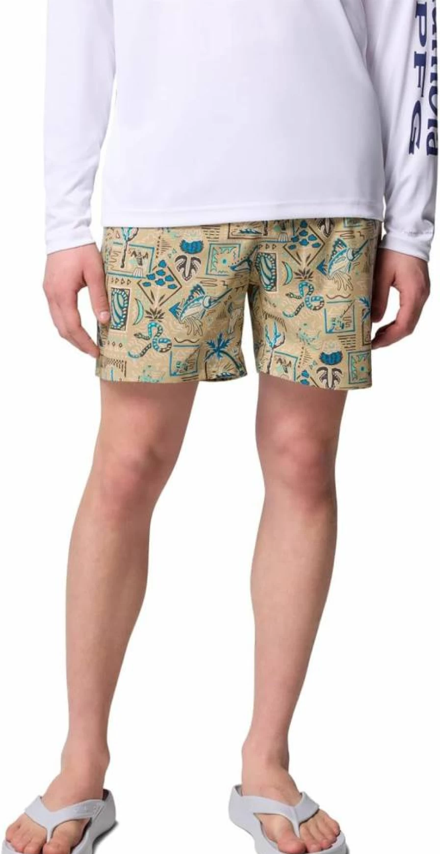 Columbia Men's PFG Rambler Quick-Dry Printed Water Shorts for Fishing & Outdoor Activities