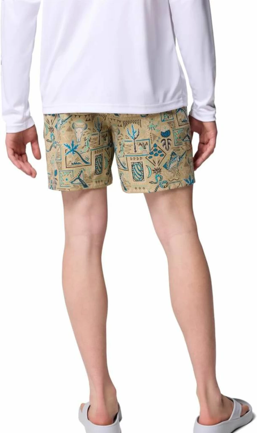 Columbia Men's PFG Rambler Quick-Dry Printed Water Shorts for Fishing & Outdoor Activities