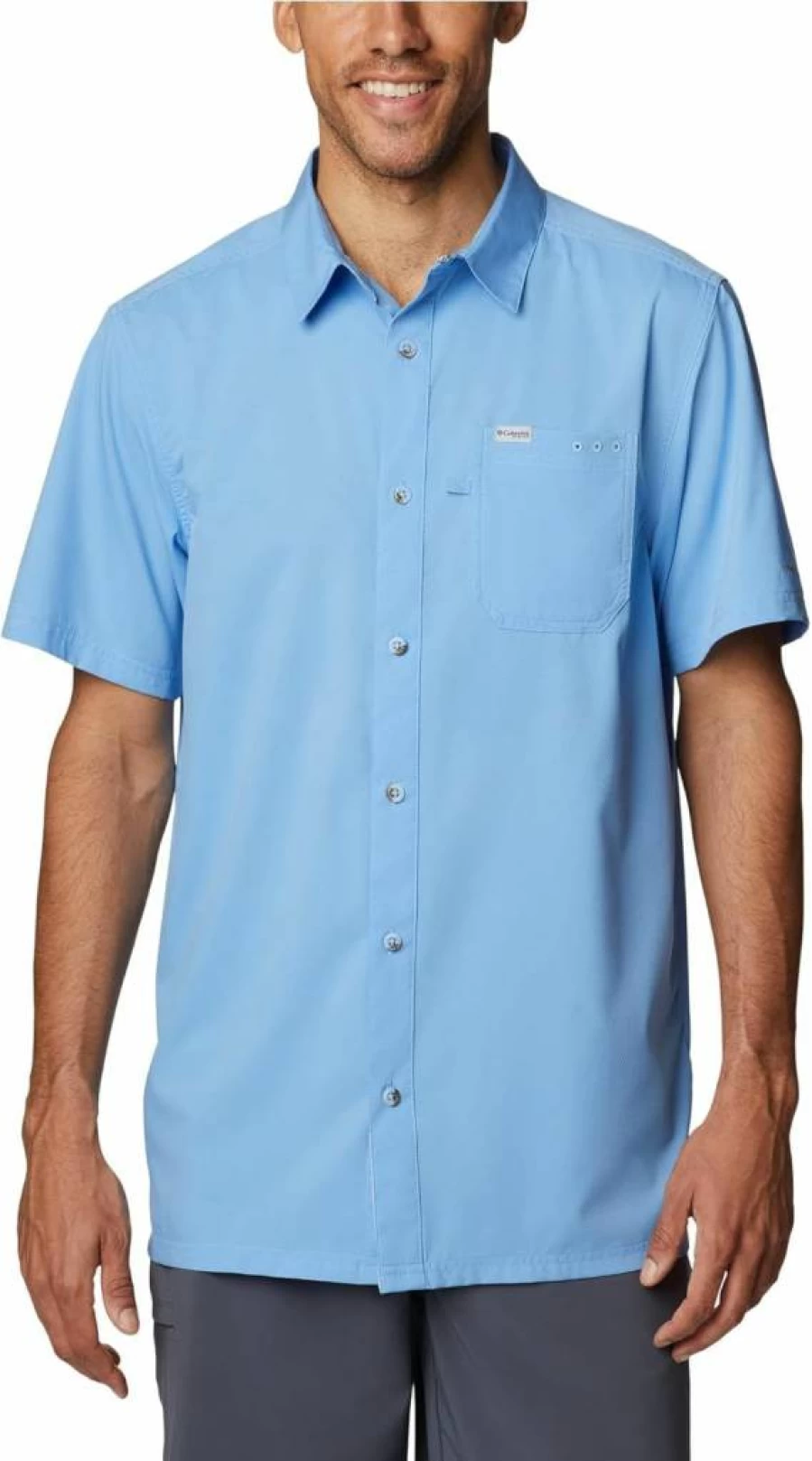 Columbia Men's PFG Slack Tide Camp Shirt - UPF Sun Protection Fishing & Outdoor Shirt