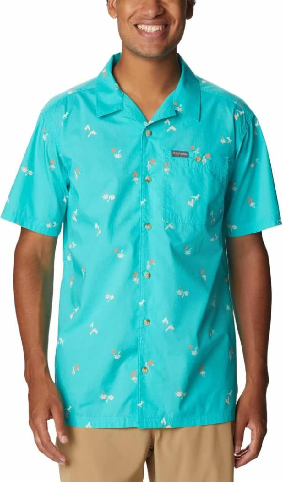 Columbia Men's Pine Canyon Short Sleeve Shirt - Lightweight Quick-Dry Hiking & Outdoor Top