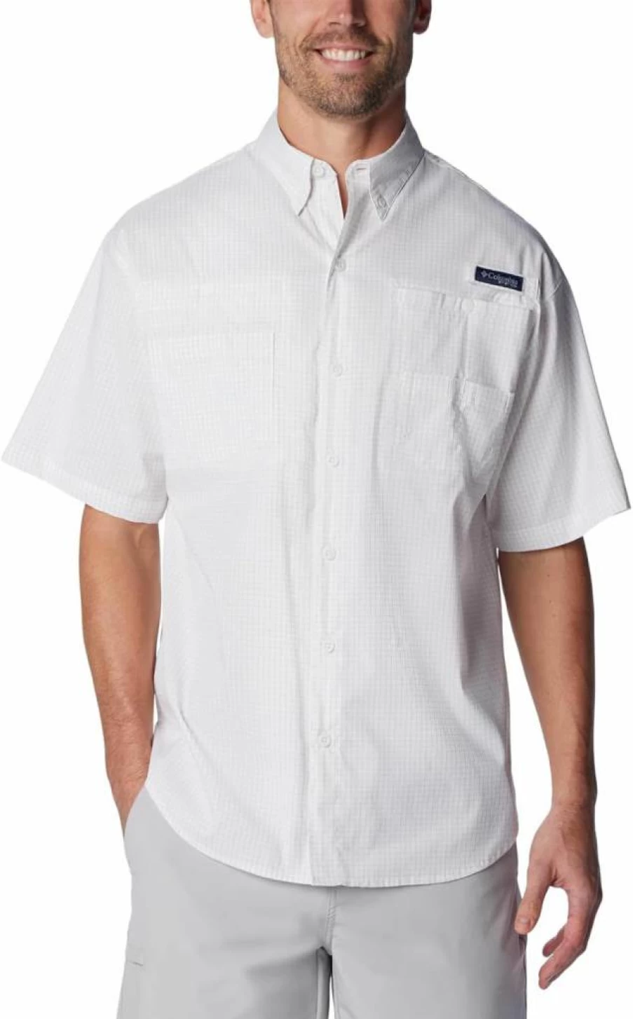 Columbia Men's Super Tamiami Long Sleeve Shirt - Lightweight Quick-Dry Performance Fishing & Outdoor Shirt