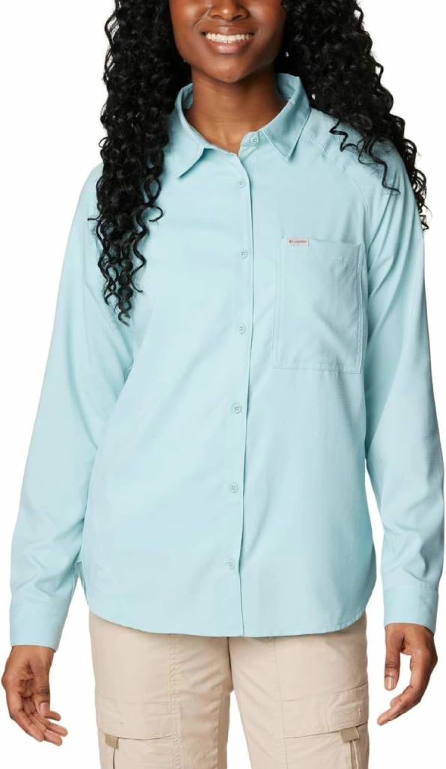 Columbia Women's Anytime Lite Long Sleeve Shirt - Lightweight, Breathable Hiking & Travel Top