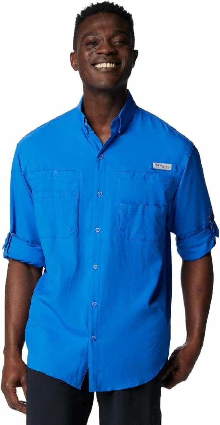 Columbia Men's PFG Tamiami II Long Sleeve Fishing Shirt - UPF Sun Protection, Quick-Dry Performance