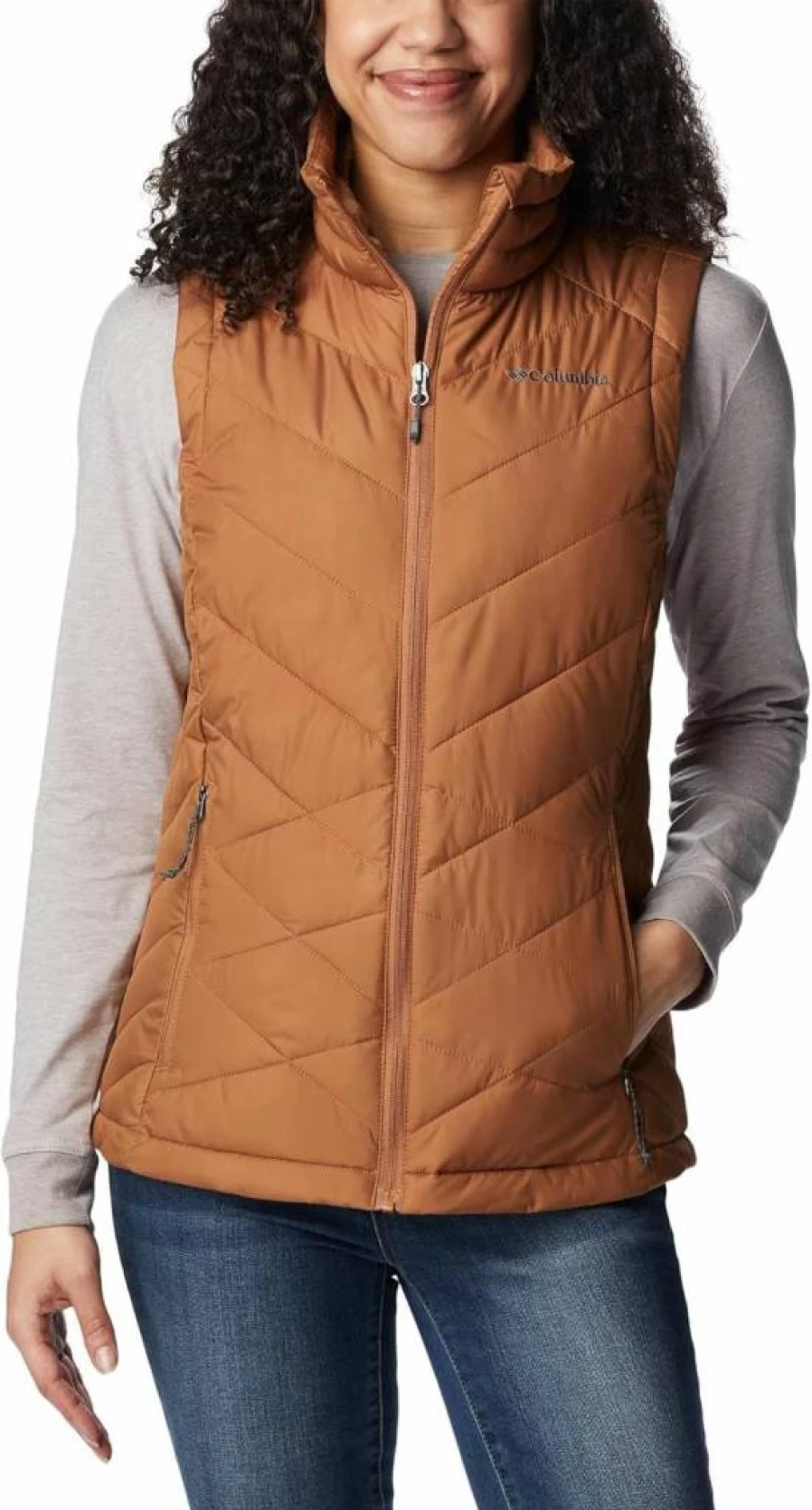 Columbia Women's Heavenly Lightweight Hooded Down Vest - Water-Resistant Winter Puffer Jacket