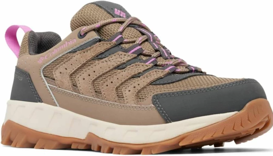 Columbia Women's Strata Trail Low Waterproof Hiking Shoes - Lightweight Outdoor Trekking Footwear for Women