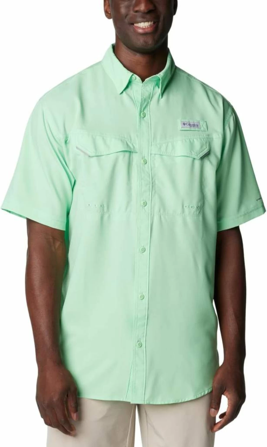 Columbia Men's Low Drag Offshore Short Sleeve Fishing Shirt - Quick-Dry, UV Protection