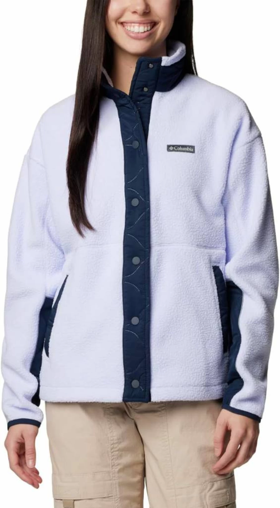 Columbia Women's Cloud Point Snap Fleece Jacket - Lightweight & Warm Winter Outerwear