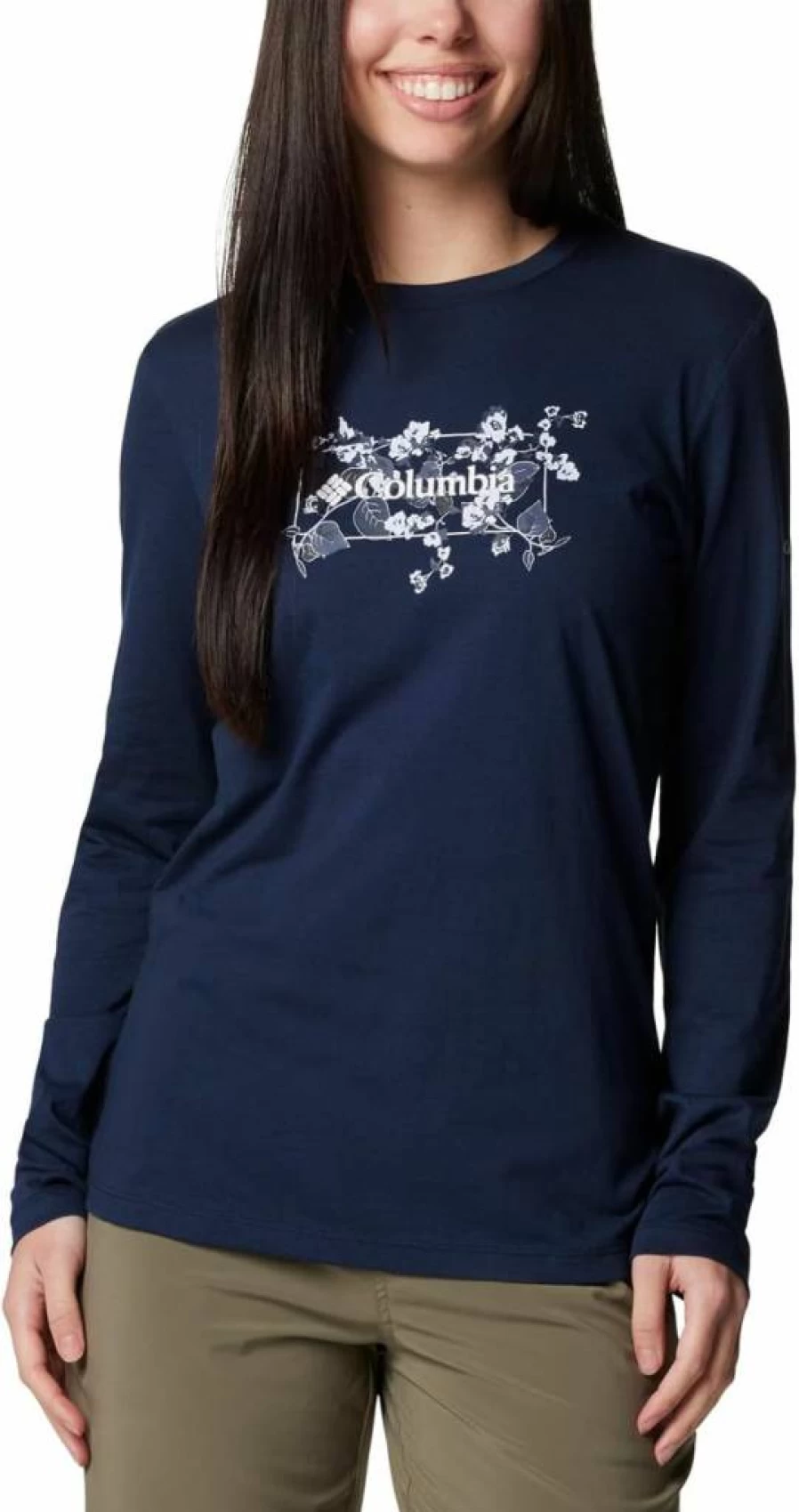 Columbia Women's Hidden Haven Long Sleeve T-Shirt - Moisture-Wicking, Lightweight, UPF Sun Protection