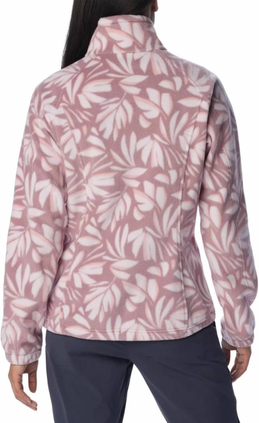 Columbia Women's Benton Springs Full Zip Printed Fleece Jacket - Lightweight Hiking & Outdoor Warm Layer