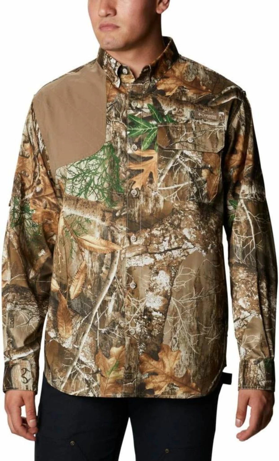 Columbia Men's Blood & Guts Hunting Shirt - Durable Camo Outdoor Shirt for Shooting & Hunting