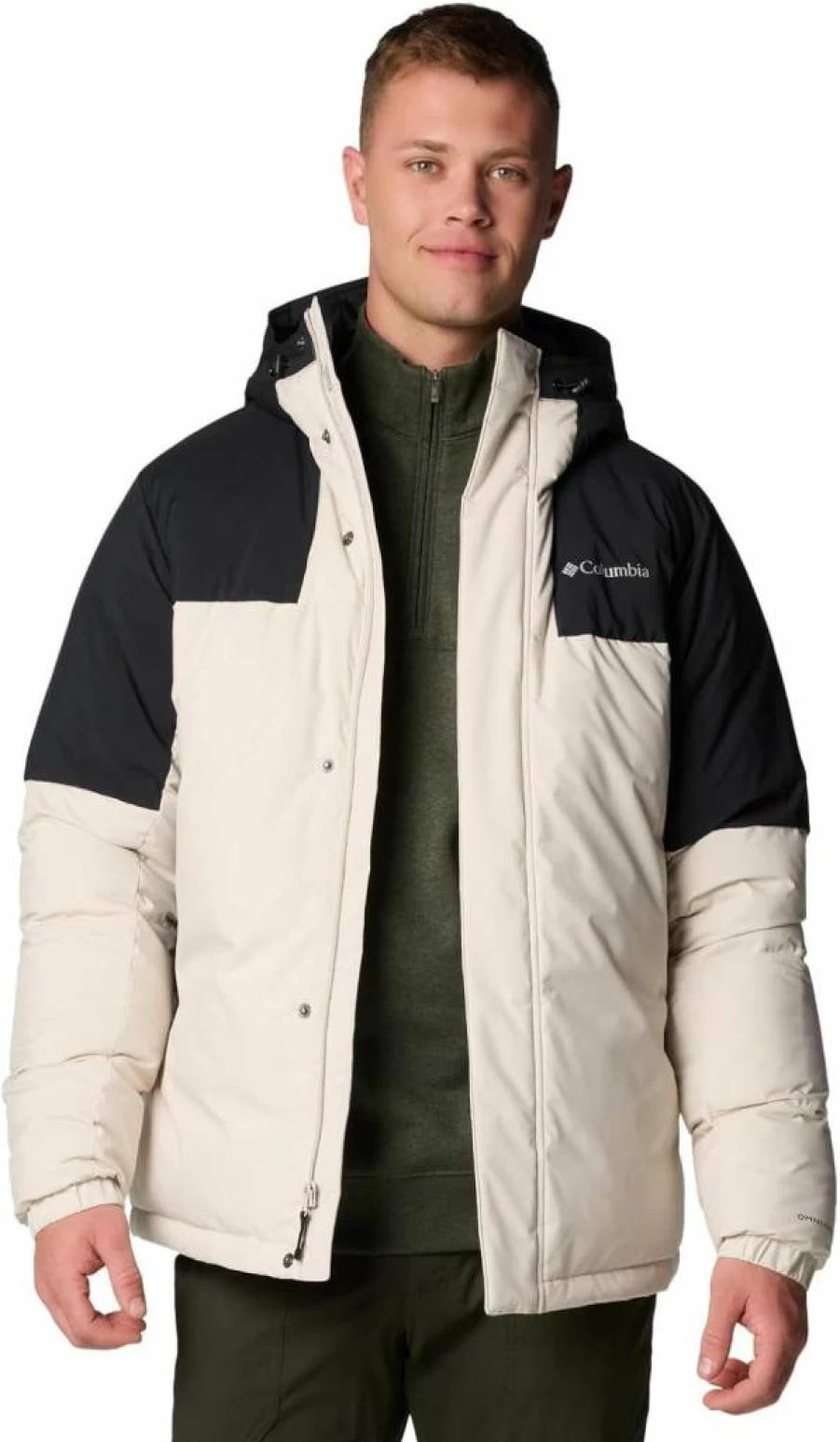 Columbia Men's Aldercrest II Water-Resistant Down Hooded Jacket - Lightweight Winter Coat for Outdoor Activities