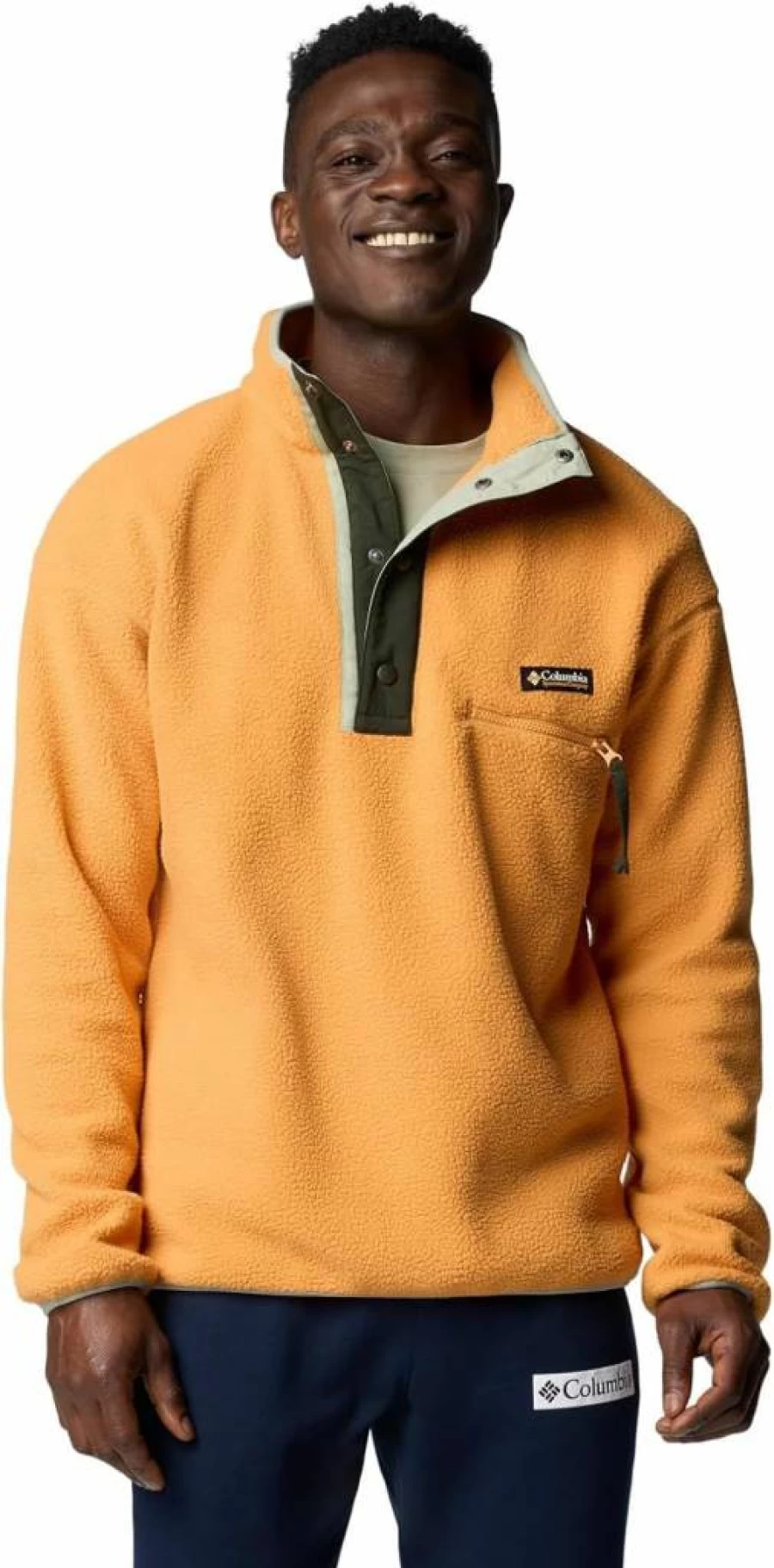 Columbia Men's Helvetia II Half-Zip Fleece Jacket - Lightweight & Warm Outdoor Pullover