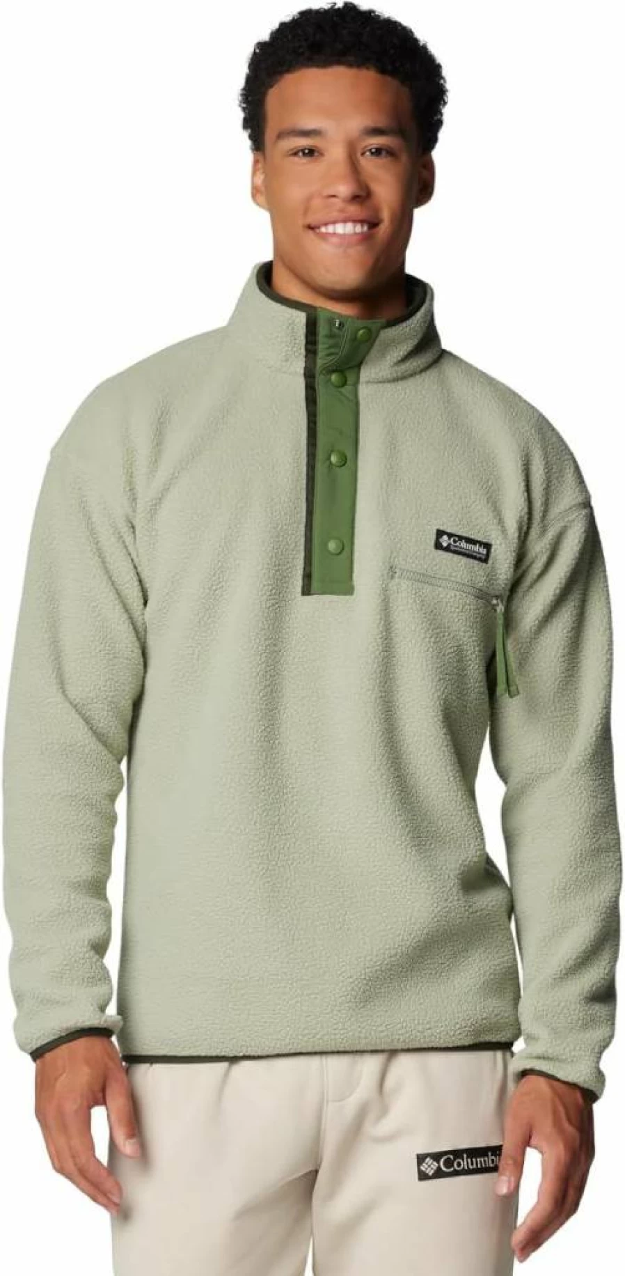 Columbia Men's Helvetia II Half-Zip Fleece Jacket - Lightweight & Warm Outdoor Pullover