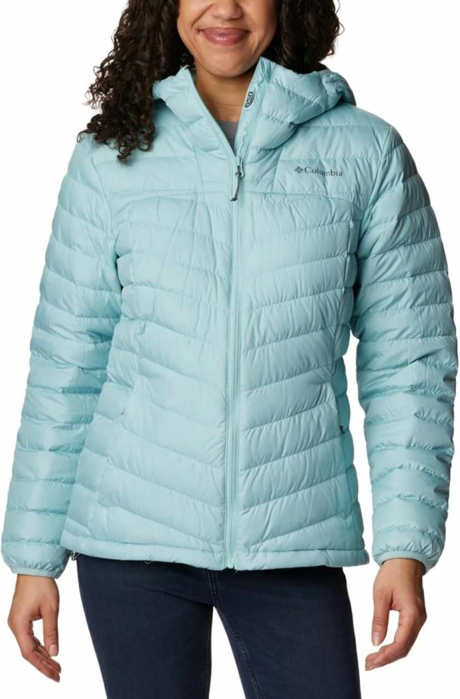 Columbia Women's Westridge Hooded Down Jacket - Lightweight Water-Resistant Winter Coat with Omni-Heat Thermal Reflective