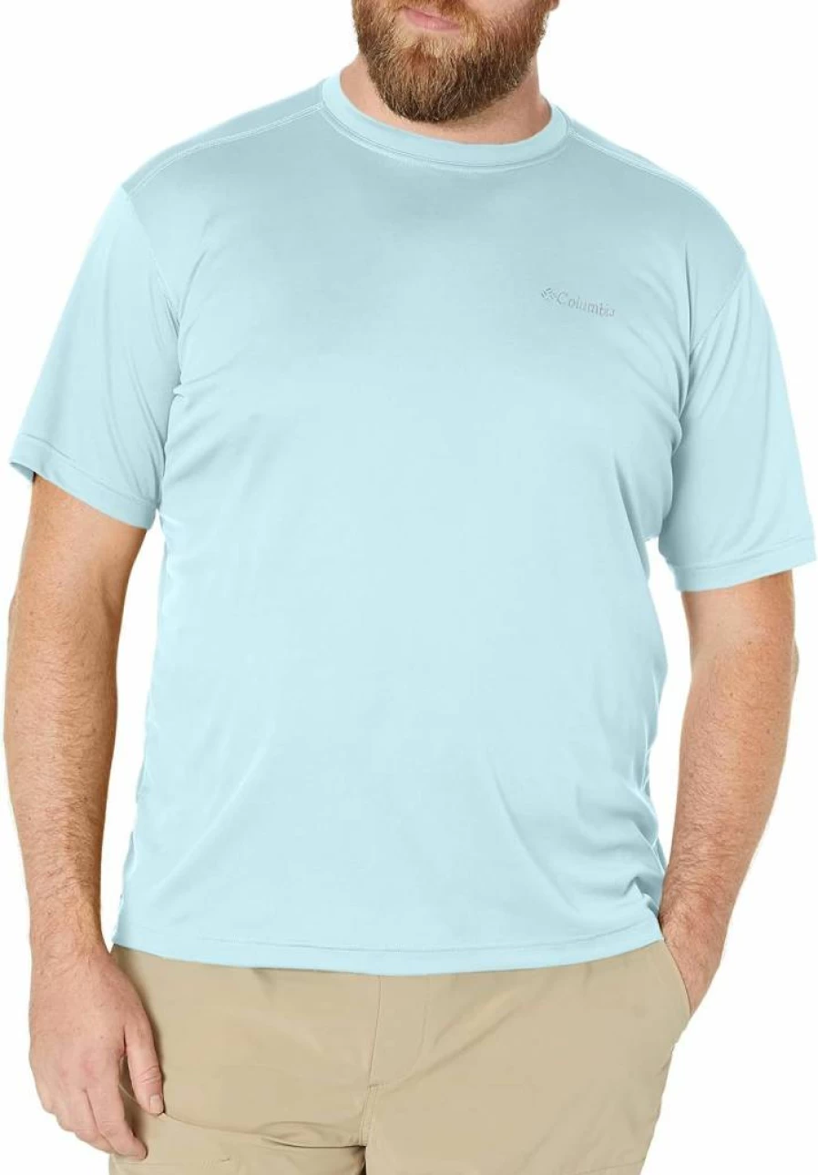 Columbia Men's Meeker Peak Short Sleeve Crew Neck T-Shirt - Lightweight Hiking & Outdoor Active Shirt
