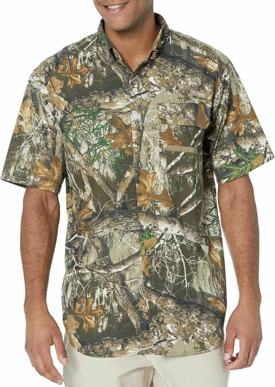 Columbia Men's Super Sharptail Short Sleeve Shirt - Lightweight Quick-Dry Hiking & Outdoor Performance Top