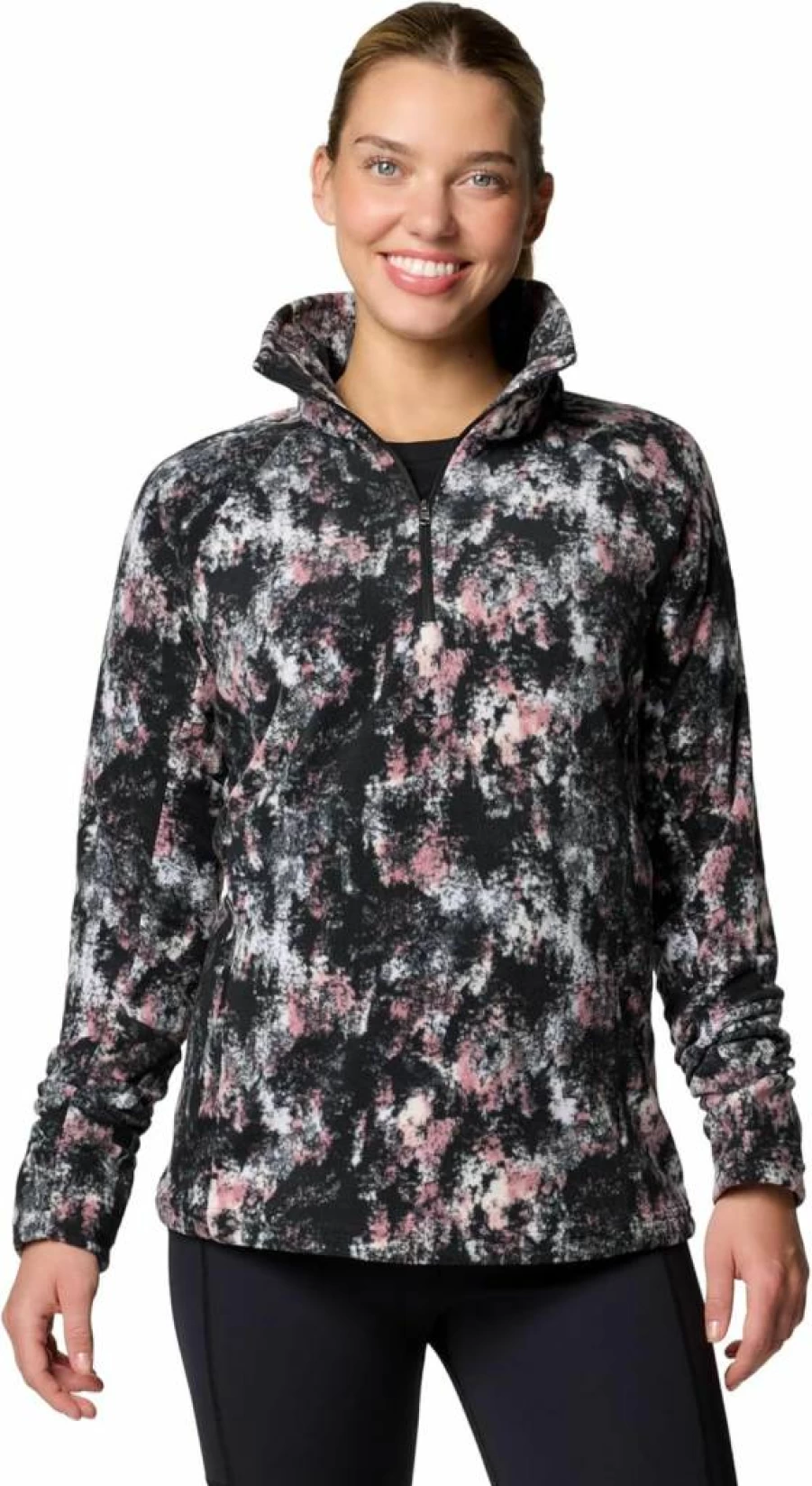 Columbia Women's Glacial IV Print Half Zip Fleece Jacket - Snowdrift Timberwild - X-Large Winter Pullover