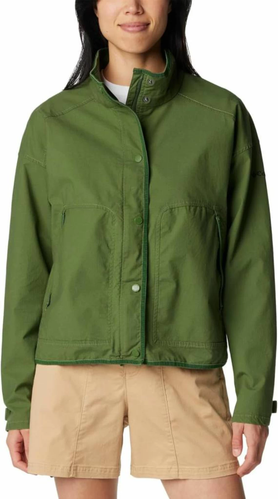 Columbia Women's Sage Lake Waterproof Jacket - Lightweight Outdoor Raincoat for Hiking & Travel