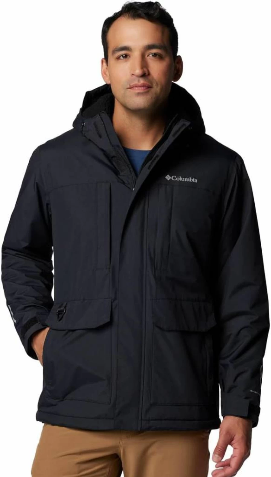 Columbia Men's Landroamer Sherpa-Lined Jacket - Warm Fleece-Lined Outdoor Coat for Hiking & Camping