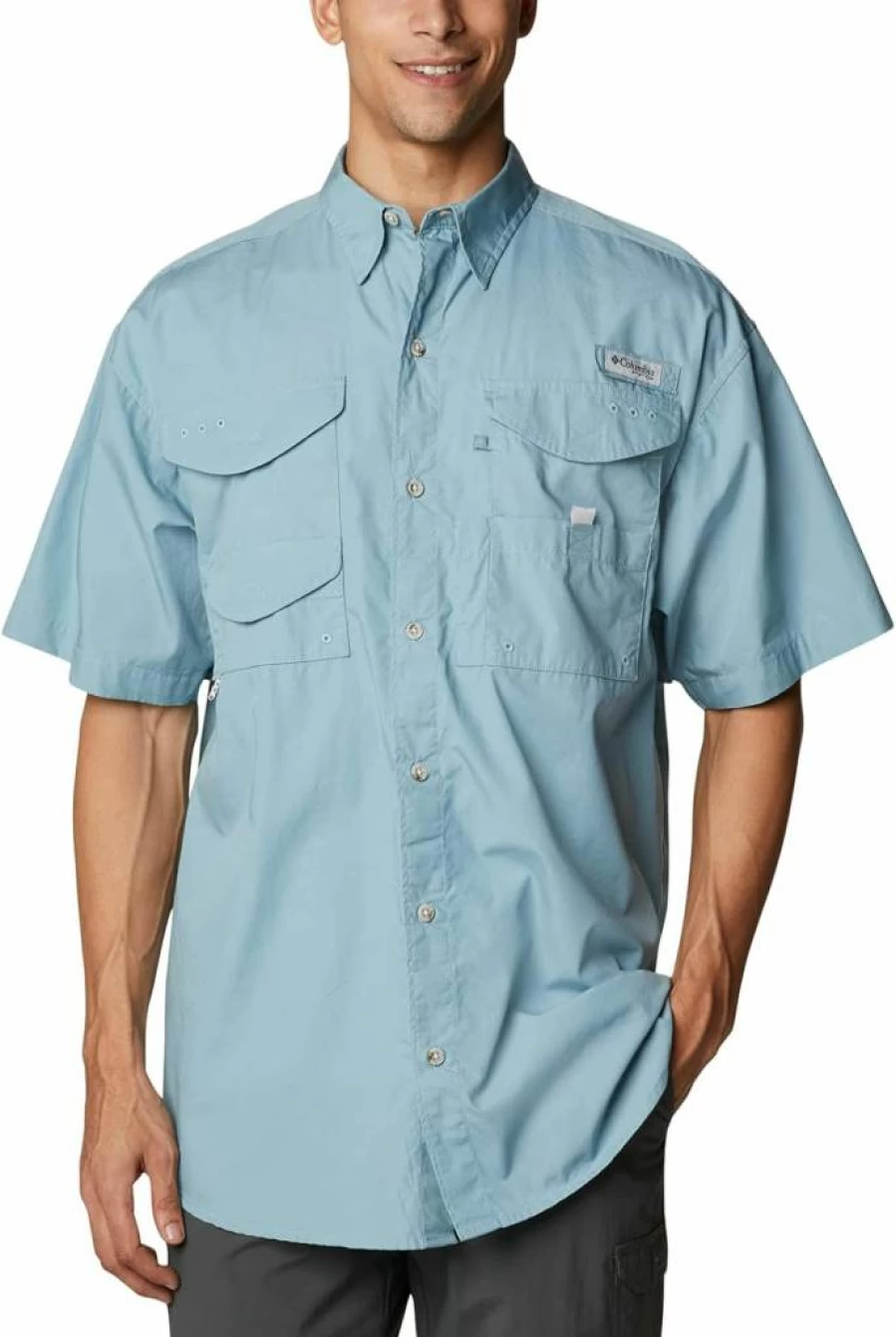 Columbia Men's PFG Bonehead Short Sleeve Fishing Shirt - UPF Sun Protection, Quick-Dry Performance Top