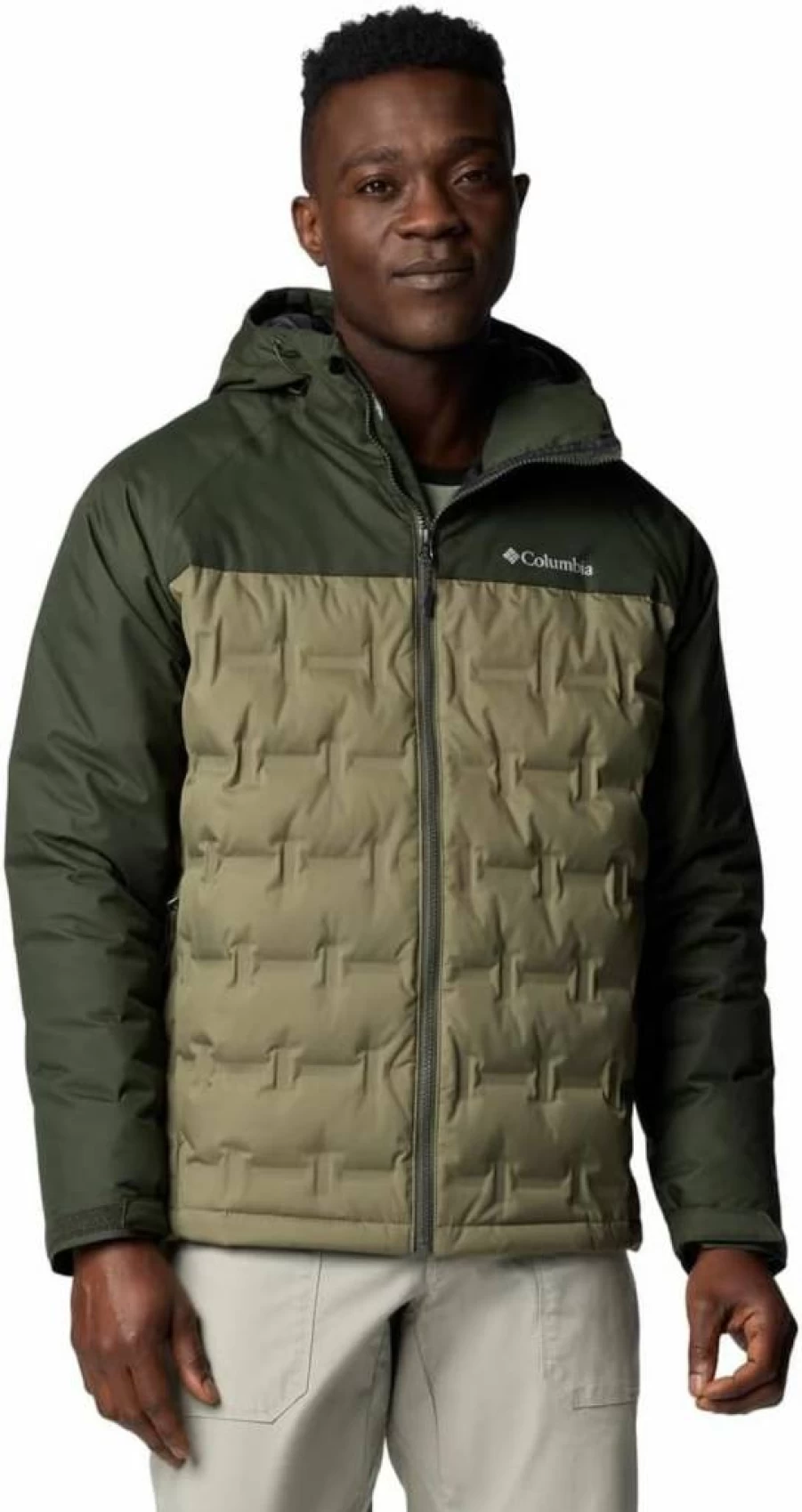 Columbia Men's Grand Trek III Waterproof Down Hooded Jacket – Lightweight Winter Coat for Outdoor Adventures