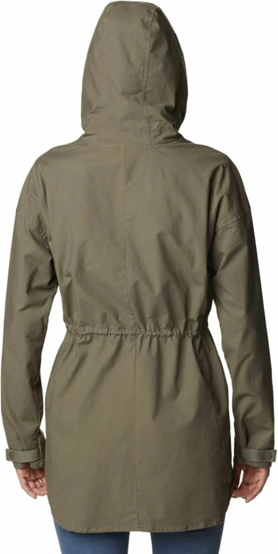 Columbia Women's Sage Lake Water-Resistant Longline Jacket – Lightweight Outdoor Coat for Hiking & Travel