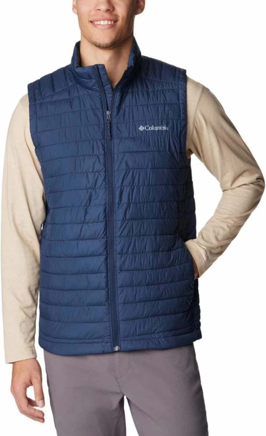 Columbia Men's Silver Falls Insulated Vest - Lightweight Water-Resistant Outdoor Jacket for Hiking & Camping